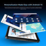 OUKITEL RT3 Plus 4G-Netzwerk IP68/IP69K Robustes Tablet, 4GB+128GB, 8,0 Zoll Android 15 MediaTek G81 Octa-Core Unterstützung Dual-SIM, EU-Stecker, RT3 Plus 4GB+128GB