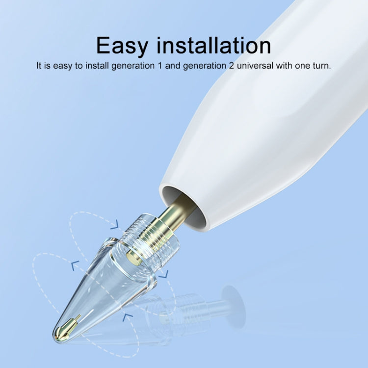2 Stück 7.0 Messing Feder Kurze Nadel Stylus Stiftspitze für Apple Pencil 1 / 2, 2 Stück 7.0