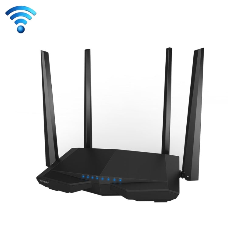 Tenda AC6 AC1200 Smart Dual-Band Wireless Router 5GHz 867Mbps + 2.4GHz 300Mbps WiFi Router mit 4*5dBi externen Antennen, AC6