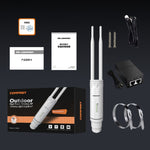 COMFAST CF-EW74 1200 Mbs Outdoor Wasserdichter Dualfrequenz-Signalverstärker WLAN-Router Repeater WIFI Basisstation mit 2 Antennen, CF-EW74