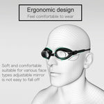 Hochauflösende Wasserdichte Nebelfreie Schwimmbrille mit Schwimmkappe, Schwimmbrille mit Kappe (Schwarz), Schwimmbrille mit Kappe (Pink), Schwimmbrille mit Kappe (Blau)