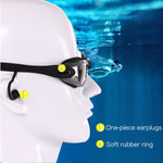 Hochauflösende Wasserdichte Nebelfreie Schwimmbrille mit Schwimmkappe, Schwimmbrille mit Kappe (Schwarz), Schwimmbrille mit Kappe (Pink), Schwimmbrille mit Kappe (Blau)
