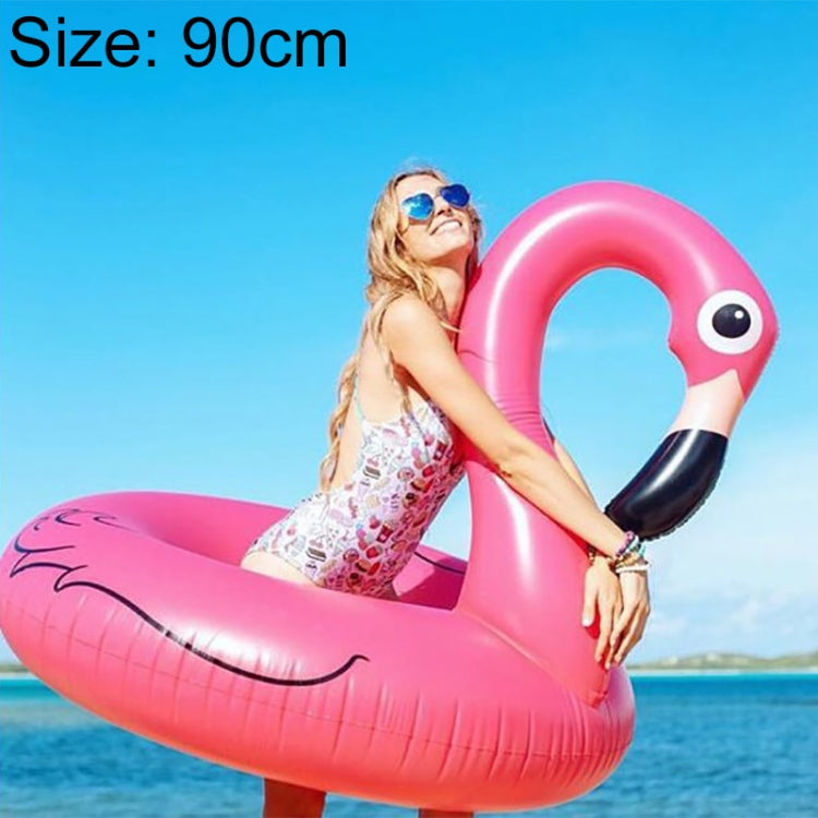 Sommer Aufblasbarer Flamingo-förmiger Schwimmring Pool Lounge Schwimmring Schwimmbett Floß, Größe: 90cm, Größe: 90cm