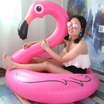 Sommer Aufblasbarer Flamingo-förmiger Schwimmring Pool Lounge Schwimmring Schwimmbett Floß, Größe: 90cm, Größe: 90cm