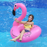 Sommer Aufblasbarer Flamingo-förmiger Schwimmring Pool Lounge Schwimmring Schwimmbett Floß, Größe: 90cm, Größe: 90cm