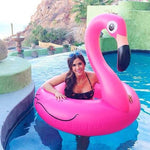 Sommer Aufblasbarer Flamingo-förmiger Schwimmring Pool Lounge Schwimmring Schwimmbett Floß, Größe: 90cm, Größe: 90cm