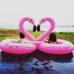 Sommer Aufblasbarer Flamingo-förmiger Schwimmring Pool Lounge Schwimmring Schwimmbett Floß, Größe: 90cm, Größe: 90cm
