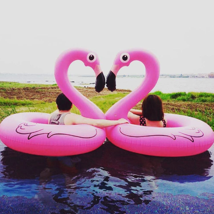 Sommer Aufblasbarer Flamingo-förmiger Schwimmring Pool Lounge Schwimmring Schwimmbett Floß, Größe: 90cm, Größe: 90cm