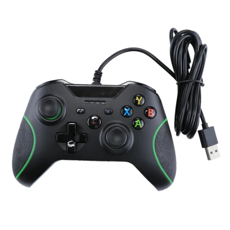 Kabelgebundener USB-Gamecontroller für XBOX ONE Konsole / PC / Laptop, Kabellänge: ca. 2,1 m, HSY-008 (Schwarz)