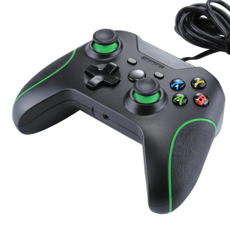 Kabelgebundener USB-Gamecontroller für XBOX ONE Konsole / PC / Laptop, Kabellänge: ca. 2,1 m, HSY-008 (Schwarz)