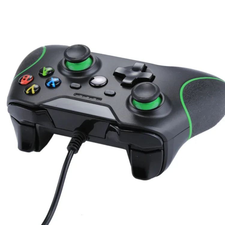 Kabelgebundener USB-Gamecontroller für XBOX ONE Konsole / PC / Laptop, Kabellänge: ca. 2,1 m, HSY-008 (Schwarz)