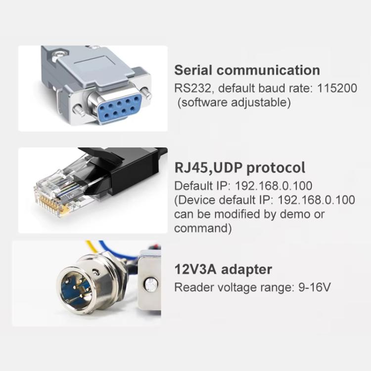 UHF-RFID-Lesegerät mit großer Reichweite, 9 dBi, integrierter E710-Chip, Ausführung: Integriertes Heizmodul mit konstanter Temperatur