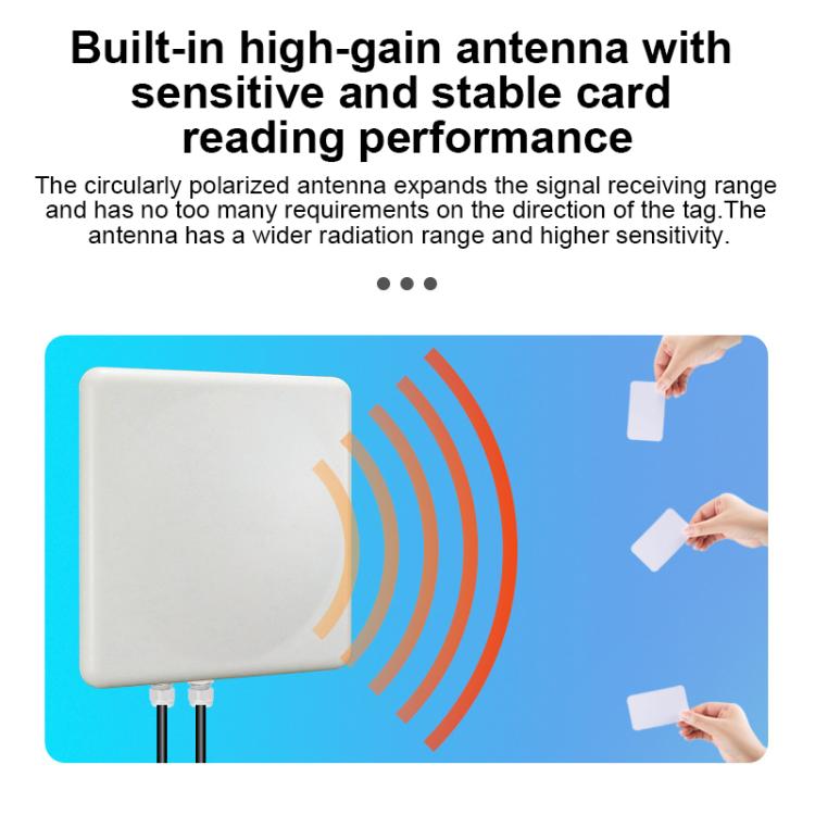 UHF-RFID-Lesegerät mit großer Reichweite, 9 dBi, integrierter E710-Chip, Ausführung: Integriertes Heizmodul mit konstanter Temperatur