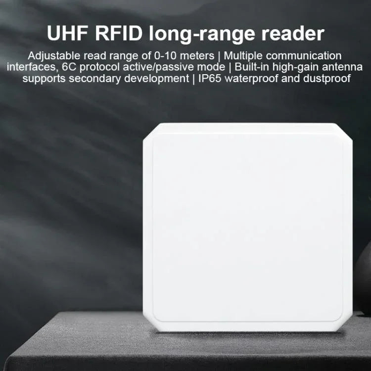 Integrierter UHF-RFID-Lesegerät mit großer Reichweite und eingebauter 9-dBi-Antenne, Ausführung: Standard