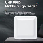 UHF-RFID-Lesegerät/Schreiber mit 7-dBi-Antenne und integriertem Lesegerät, Ausführung: RS232-Anschluss