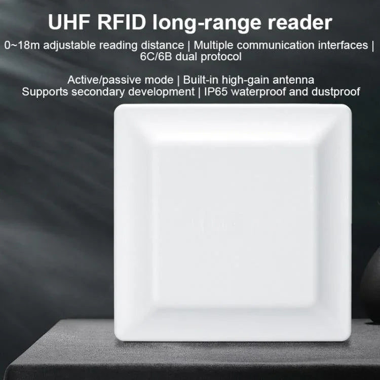 UHF-RFID-Lesegerät mit großer Reichweite, integrierter Lese- und Schreiberkopf mit E710-Chip, Ausführung: 4G-Kommunikation hinzufügen