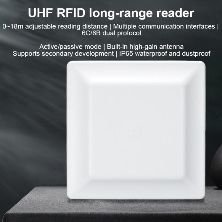 UHF-RFID-Lesegerät mit großer Reichweite, integrierter Lese- und Schreiberkopf mit E710-Chip, Ausführung: 4G-Kommunikation hinzufügen