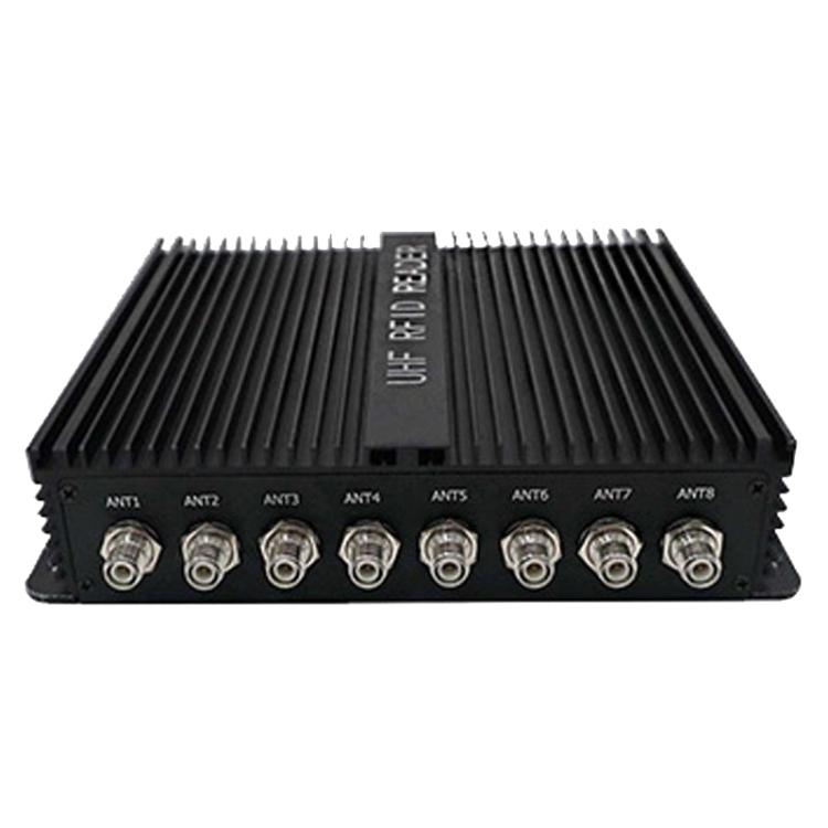 8-Kanal-UHF-RFID-Lesegerät/Schreiber (Split-Type), Ethernet-/Seriell-Schnittstelle, Lagerverwaltung &amp; industrielle elektronische Etikettenidentifizierung, RFID-Lesegerät