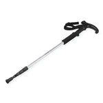 132cm Outdoor-Teleskop-Wanderstock, dreiteilig, Silber