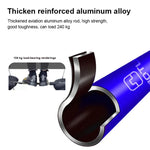 132cm Outdoor-Teleskop-Wanderstock, dreiteilig, Silber