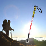 135cm Verstellbare Portable Outdoor Aluminium Trekkingstöcke, Rot#135cm, Grün#135cm