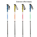 135cm Verstellbare Portable Outdoor Aluminium Trekkingstöcke, Rot#135cm, Grün#135cm