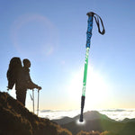 135cm Verstellbare Portable Outdoor Aluminium Trekkingstöcke, Rot#135cm, Grün#135cm