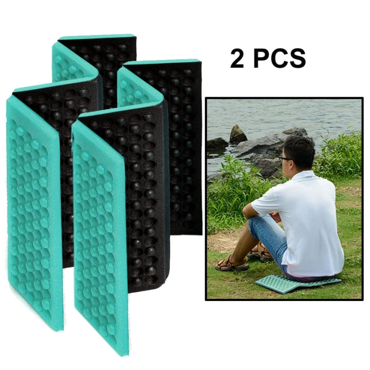 2 Stück tragbare faltbare Massagekissen für Mobiltelefone, Outdoor-Feuchtigkeitsschutz-Picknick-Sitzmatten EVA-Polster, 2 Stück (Orange), 2 Stück (Blau), 2 Stück (Lila), 2 Stück (Rot), 2 Stück (Dunkelgrün), 2 Stück (Grasgrün)