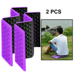 2 Stück tragbare faltbare Massagekissen für Mobiltelefone, Outdoor-Feuchtigkeitsschutz-Picknick-Sitzmatten EVA-Polster, 2 Stück (Orange), 2 Stück (Blau), 2 Stück (Lila), 2 Stück (Rot), 2 Stück (Dunkelgrün), 2 Stück (Grasgrün)