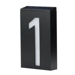 0,36 W solarbetriebene Wandhalterung mit 6 LEDs, leuchtendes Türschild, Hausnummer, Verandaleuchten mit Solarpanel (1), -1,0, -2,0, -3,0, -4,0, -5,0, -6,0, -7,0, -8,0, -9,0, 0,0