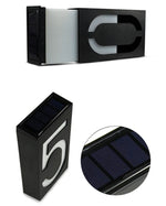 0,36 W solarbetriebene Wandhalterung mit 6 LEDs, leuchtendes Türschild, Hausnummer, Verandaleuchten mit Solarpanel (1), -1,0, -2,0, -3,0, -4,0, -5,0, -6,0, -7,0, -8,0, -9,0, 0,0