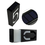 0,36 W solarbetriebene Wandhalterung mit 6 LEDs, leuchtendes Türschild, Hausnummer, Verandaleuchten mit Solarpanel (1), -1,0, -2,0, -3,0, -4,0, -5,0, -6,0, -7,0, -8,0, -9,0, 0,0