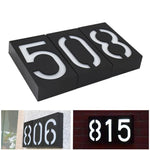 0,36 W solarbetriebene Wandhalterung mit 6 LEDs, leuchtendes Türschild, Hausnummer, Verandaleuchten mit Solarpanel (1), -1,0, -2,0, -3,0, -4,0, -5,0, -6,0, -7,0, -8,0, -9,0, 0,0