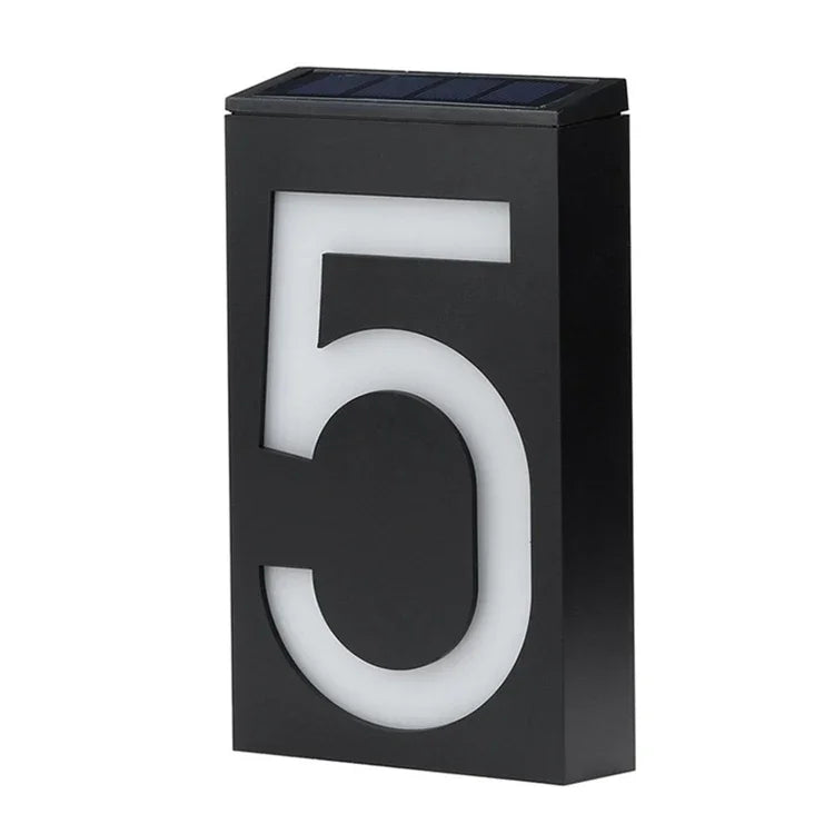 0,36 W solarbetriebene Wandhalterung mit 6 LEDs, leuchtendes Türschild, Hausnummer, Verandaleuchten mit Solarpanel (1), -1,0, -2,0, -3,0, -4,0, -5,0, -6,0, -7,0, -8,0, -9,0, 0,0