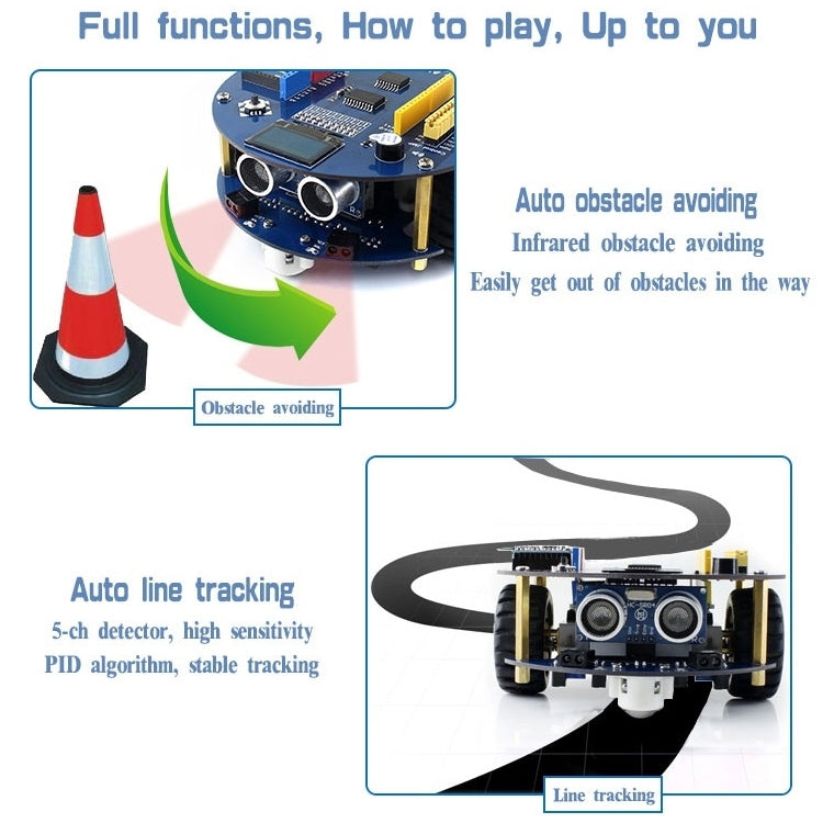 Waveshare AlphaBot2 Roboter-Bausatz für Arduino (ohne Arduino Controller), Für Arduino (ohne Arduino Controller)