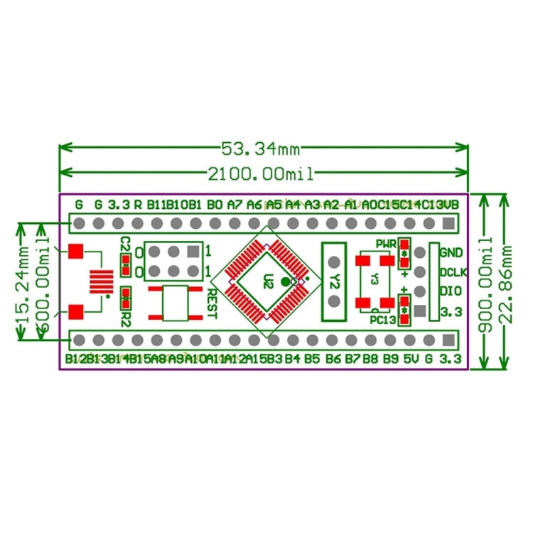 LDTR-WG0158 STM32F103C8T6 STM32 Entwicklungsboard