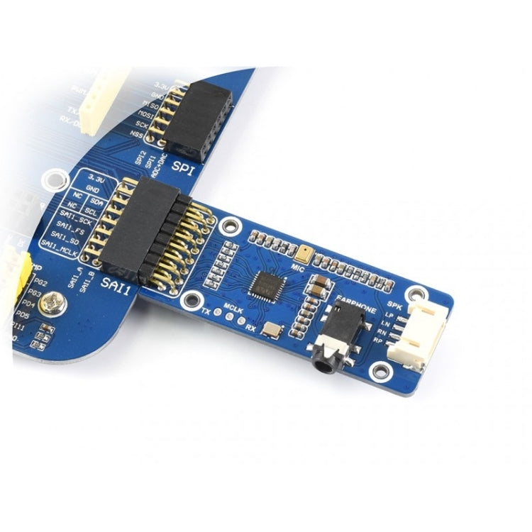 Waveshare WM8960 Stereo CODEC Audiomodul, Wiedergabe/Aufnahme, Stereo CODEC Audiomodul