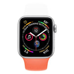 Zweifarbiges Silikon-Uhrenarmband für Apple Watch Series 3, 2 und 1 42 mm (Hellblau + Hellrosa)