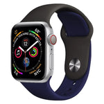 Zweifarbiges Silikon-Uhrenarmband für Apple Watch Series 3, 2 und 1 (38 mm) (Weiß + Rot)