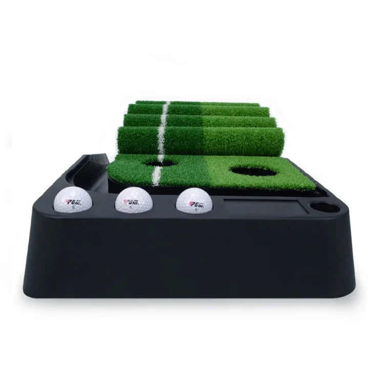 PGM 3m Golf Indoor Swing Grip Putting Trainer Übungsmatte mit automatischem Ballrücklauf, 3m