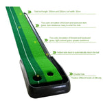 PGM 3m Golf Indoor Swing Grip Putting Trainer Übungsmatte mit automatischem Ballrücklauf, 3m
