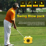 PGM Multifunktionaler Golf Power Impact wasserdichter Übungs-Trainings-Schlagtasche Trainer Übungspaket, Größe: 26 x 44cm, HL002 Schwarz, HL002 Gelb