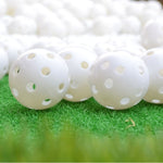 PGM 10 Stück Golf Indoor Übung Hohlball, 10 Stück Hohlball Weiß, 10 Stück Hohlball Gelb