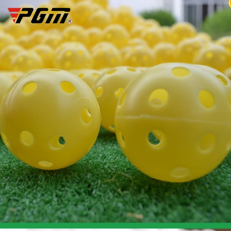 PGM 10 Stück Golf Indoor Übung Hohlball, 10 Stück Hohlball Weiß, 10 Stück Hohlball Gelb