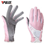 PGM Ein Paar Golf Anti-Rutsch-PU-Lederhandschuhe für Damen (Farbe:Gelb Größe:21), 18, 19, 21, 17, 20