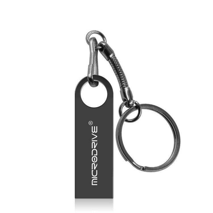 MicroDrive 16GB USB 2.0 Metall Wasserdicht Hochgeschwindigkeits U-Disk (Grau), 16GB