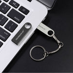 MicroDrive 16GB USB 2.0 Metall Wasserdicht Hochgeschwindigkeits U-Disk (Grau), 16GB