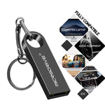 MicroDrive 16GB USB 2.0 Metall Wasserdicht Hochgeschwindigkeits U-Disk (Grau), 16GB
