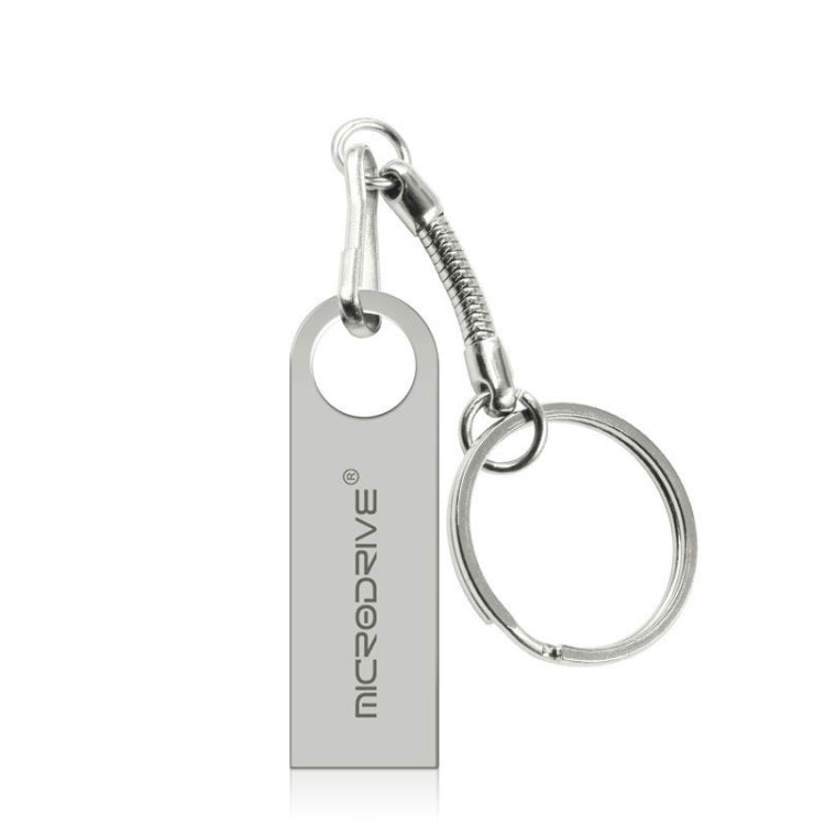 MicroDrive 16GB USB 2.0 Metall Wasserdicht Hochgeschwindigkeits U-Disk (Grau), 16GB
