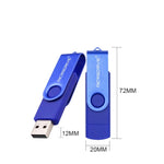 MicroDrive 32GB USB 2.0 Mobiler Computer Dual-Nutzung Drehbarer OTG Metall U-Disk, 32GB